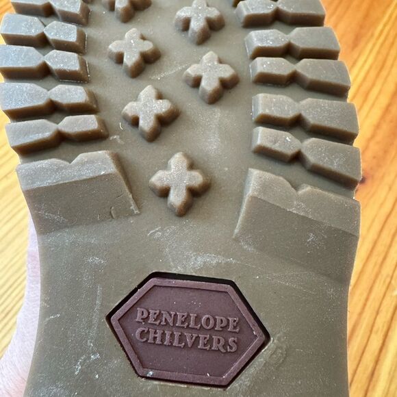 PENELOPE CHILVERS Blue Brogue Ankle Boots Leather Women’s SIZE 37.5 / US 7 - Picture 13 of 14